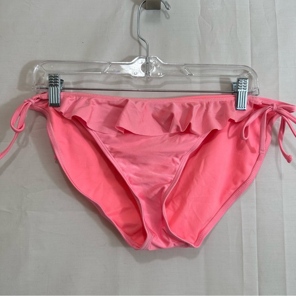 Womens 2Piece Bikini with Ruffles in Coral - Picture 5 of 11